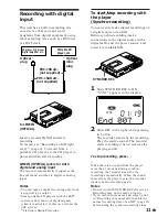 Preview for 11 page of Sony MZ-R30 Analog PCLink Operating Instructions Manual