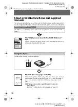 Preview for 10 page of Sony MZNH600D - Hi-MD Walkman Recorder Operating Instructions Manual