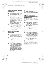 Preview for 24 page of Sony MZNH600D - Hi-MD Walkman Recorder Operating Instructions Manual