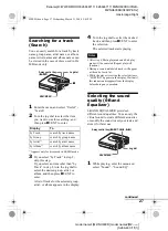 Preview for 27 page of Sony MZNH600D - Hi-MD Walkman Recorder Operating Instructions Manual