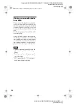 Preview for 36 page of Sony MZNH600D - Hi-MD Walkman Recorder Operating Instructions Manual