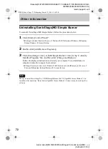 Preview for 72 page of Sony MZNH600D - Hi-MD Walkman Recorder Operating Instructions Manual