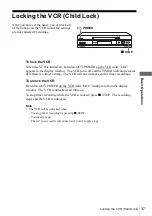 Preview for 37 page of Sony N750 - SLV - VCR Operating Instructions Manual