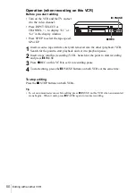 Preview for 50 page of Sony N750 - SLV - VCR Operating Instructions Manual