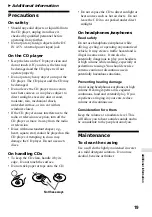 Preview for 19 page of Sony NP-F20 Operating Instructions Manual