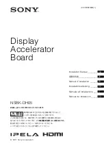 Sony NSBK-DH05 Installation Manual preview