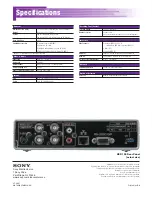 Preview for 6 page of Sony NSP-100 Features & Specifications