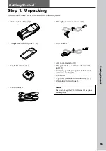 Preview for 9 page of Sony NW-MS7 - Memory Stick Walkman Operating Instructions Manual