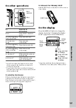 Preview for 17 page of Sony NW-MS7 - Memory Stick Walkman Operating Instructions Manual