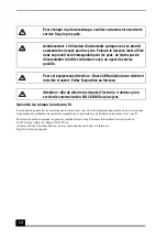 Preview for 14 page of Sony PCG-7G1L Safety Information Manual