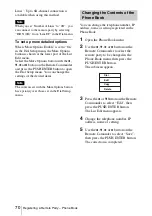 Preview for 70 page of Sony PCS-1 - Video Conferencing Kit Operating Instructions Manual