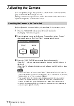 Preview for 100 page of Sony PCS-1 - Video Conferencing Kit Operating Instructions Manual