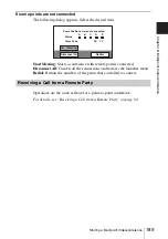 Preview for 189 page of Sony PCS-1 - Video Conferencing Kit Operating Instructions Manual