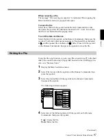 Preview for 87 page of Sony PCS-6000 Operating Instructions Manual