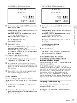 Preview for 39 page of Sony PDW-F30 Operating Instructions Manual