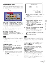 Preview for 55 page of Sony PDW-F30 Operating Instructions Manual