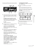 Preview for 61 page of Sony PDW-F30 Operating Instructions Manual