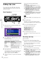 Preview for 62 page of Sony PDW-F30 Operating Instructions Manual