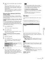 Preview for 93 page of Sony PDW-F30 Operating Instructions Manual