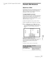 Preview for 99 page of Sony PDW-F30 Operating Instructions Manual