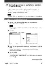 Preview for 47 page of Sony PEG-N760C Audio Player v2.1 Operating Instructions Manual