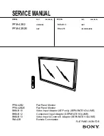 Preview for 1 page of Sony PFM-42B2 Service Manual