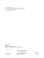 Preview for 18 page of Sony PFV-SP3300 Operation Manual