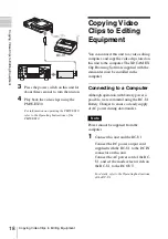 Preview for 18 page of Sony PHU-60K Series Operating Instructions Manual