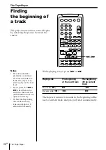 Preview for 20 page of Sony PMC-303L Operating Instructions Manual