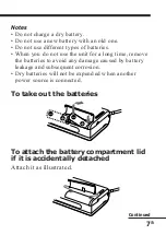 Preview for 7 page of Sony Pressman TCM-4TR Operating Instructions Manual