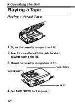 Preview for 12 page of Sony Pressman TCM-4TR Operating Instructions Manual