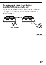 Preview for 23 page of Sony Pressman TCM-4TR Operating Instructions Manual