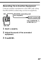 Preview for 29 page of Sony Pressman TCM-4TR Operating Instructions Manual