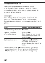 Preview for 62 page of Sony Pressman TCM-4TR Operating Instructions Manual