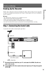 Preview for 11 page of Sony RDR-GX220 Operating Instructions Manual