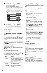 Preview for 26 page of Sony RDR-GX220 Operating Instructions Manual