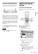 Preview for 37 page of Sony RDR-GX315 Operating Instructions Manual