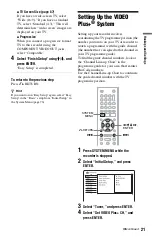 Preview for 21 page of Sony RDR-GX350 Operating Instructions Manual