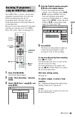 Preview for 45 page of Sony RDR-GX350 Operating Instructions Manual