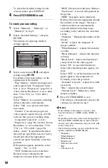 Preview for 58 page of Sony RDR-GX350 Operating Instructions Manual
