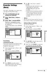 Preview for 75 page of Sony RDR-GX350 Operating Instructions Manual