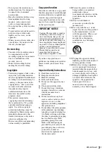 Preview for 3 page of Sony RDR-GX360 Operating Instructions Manual