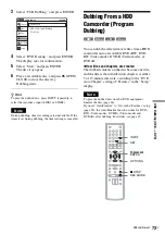 Preview for 73 page of Sony RDR-GX360 Operating Instructions Manual