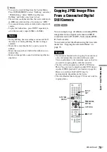 Preview for 75 page of Sony RDR-GX360 Operating Instructions Manual