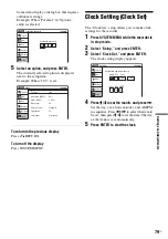 Preview for 79 page of Sony RDR-GX360 Operating Instructions Manual