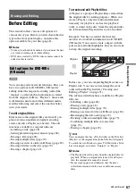 Preview for 56 page of Sony RDR-GXD310 Operating Instructions Manual