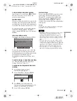 Preview for 47 page of Sony RDR-GXD500 Operating Instructions Manual