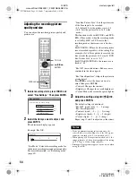 Preview for 54 page of Sony RDR-GXD500 Operating Instructions Manual