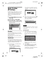 Preview for 78 page of Sony RDR-GXD500 Operating Instructions Manual