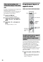 Preview for 54 page of Sony RDR-HX510 (French) Manuel Du Propriétaire